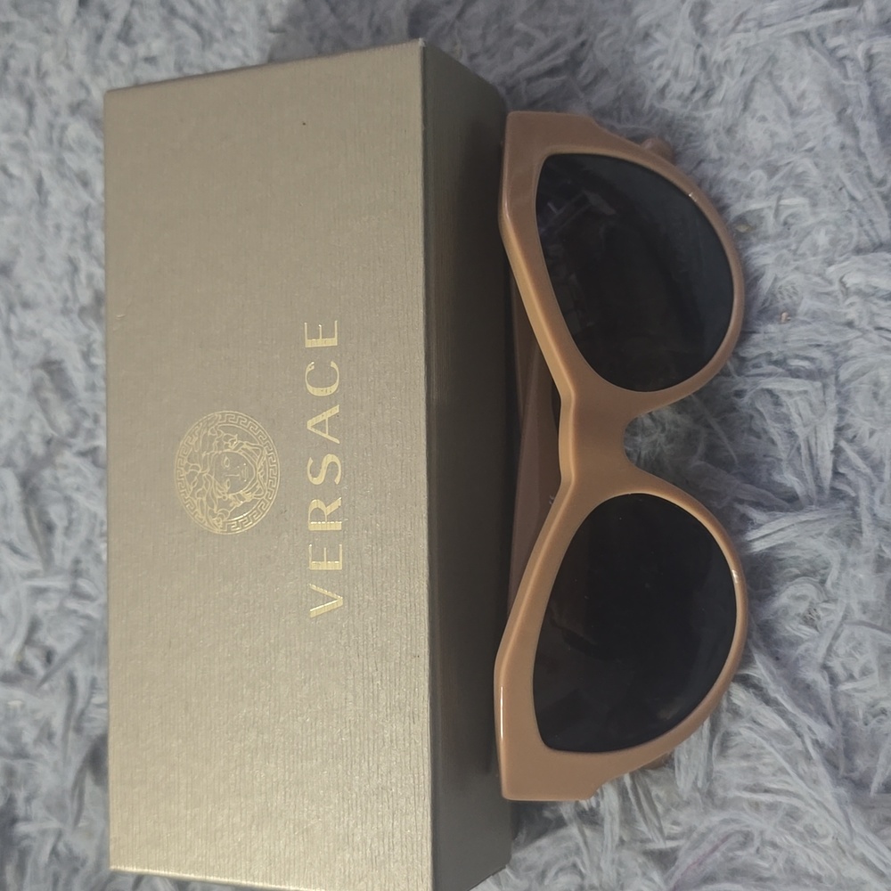 Versace Tan and Black Sunglasses NWOT
